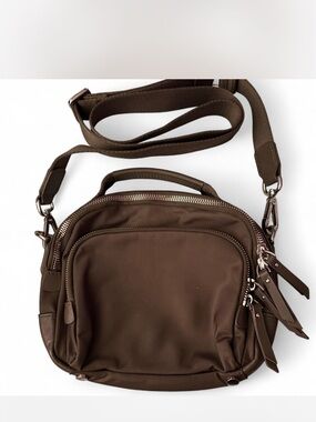 Quince Ash Grey Revive Nylon Crossbody Bag